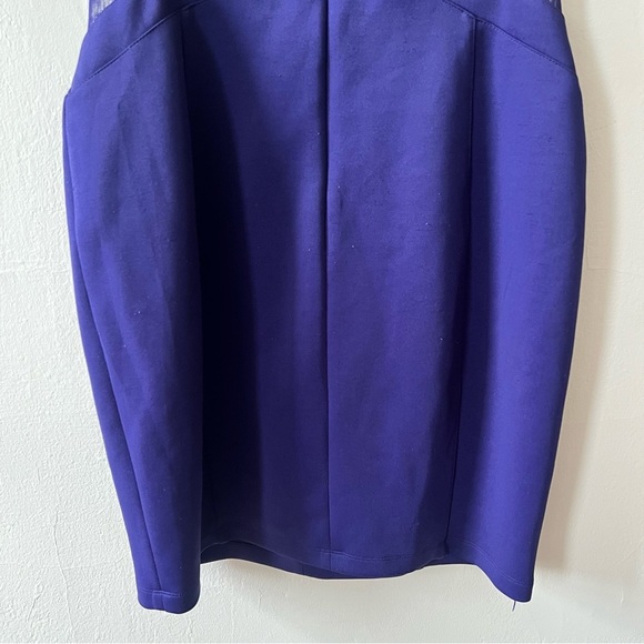 Guess Purple Sheath Mini Dress V-Neck Sleeveless - Picture 7 of 8